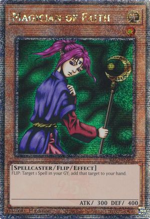 Magician of Faith (Quarter Century Secret Rare) (RA03-EN090) - Quarter Century Bonanza 1st Edition - Premium Yugioh Single from Konami - Just $26.11! Shop now at Game Crave Tournament Store