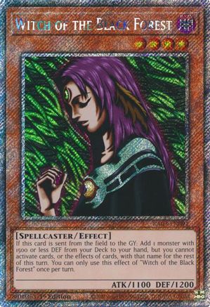 Witch of the Black Forest (Platinum Secret Rare) (RA03-EN091) - Quarter Century Bonanza 1st Edition - Premium Yugioh Single from Konami - Just $0.58! Shop now at Game Crave Tournament Store