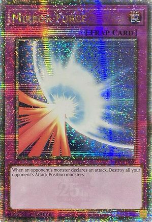 Mirror Force (Quarter Century Secret Rare) (RA03-EN093) - Quarter Century Bonanza 1st Edition - Premium Yugioh Single from Konami - Just $56.09! Shop now at Game Crave Tournament Store