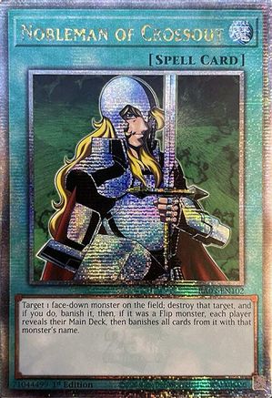 Nobleman of Crossout (Quarter Century Secret Rare) (RA03-EN102) - Quarter Century Bonanza 1st Edition - Premium Yugioh Single from Konami - Just $20.30! Shop now at Game Crave Tournament Store