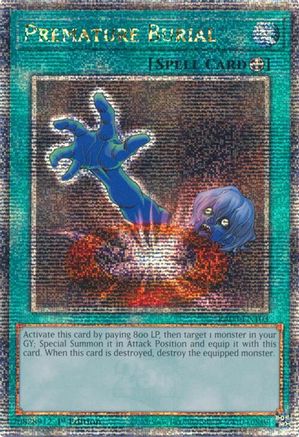 Premature Burial (Quarter Century Secret Rare) (RA03-EN103) - Quarter Century Bonanza 1st Edition - Premium Yugioh Single from Konami - Just $11.31! Shop now at Game Crave Tournament Store