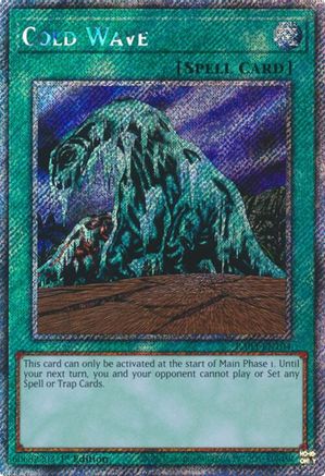 Cold Wave (Platinum Secret Rare) (RA03-EN104) - Quarter Century Bonanza 1st Edition - Premium Yugioh Single from Konami - Just $0.76! Shop now at Game Crave Tournament Store