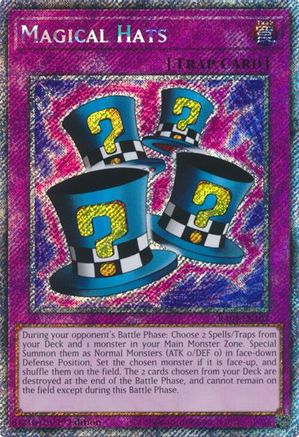 Magical Hats (Platinum Secret Rare) (RA03-EN107) - Quarter Century Bonanza 1st Edition - Premium Yugioh Single from Konami - Just $0.59! Shop now at Game Crave Tournament Store