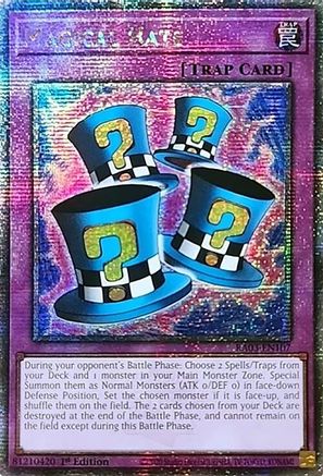 Magical Hats (Quarter Century Secret Rare) (RA03-EN107) - Quarter Century Bonanza 1st Edition - Premium Yugioh Single from Konami - Just $10.88! Shop now at Game Crave Tournament Store