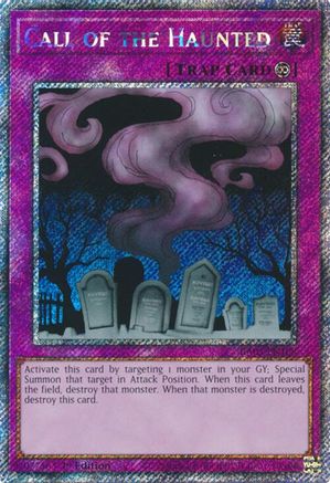 Call of the Haunted (Platinum Secret Rare) (RA03-EN108) - Quarter Century Bonanza 1st Edition - Premium Yugioh Single from Konami - Just $1.93! Shop now at Game Crave Tournament Store