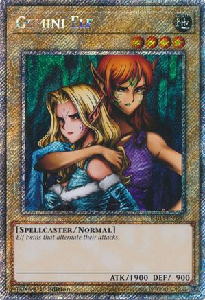 Gemini Elf (Platinum Secret Rare) (RA03-EN109) - Quarter Century Bonanza 1st Edition - Premium Yugioh Single from Konami - Just $0.65! Shop now at Game Crave Tournament Store
