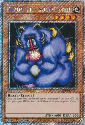 Bazoo the Soul-Eater (Platinum Secret Rare) (RA03-EN111) - Quarter Century Bonanza 1st Edition - Premium Yugioh Single from Konami - Just $0.31! Shop now at Game Crave Tournament Store