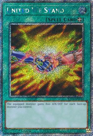 United We Stand (Platinum Secret Rare) (RA03-EN112) - Quarter Century Bonanza 1st Edition - Premium Yugioh Single from Konami - Just $0.76! Shop now at Game Crave Tournament Store