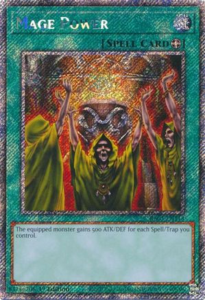 Mage Power (Platinum Secret Rare) (RA03-EN113) - Quarter Century Bonanza 1st Edition - Premium Yugioh Single from Konami - Just $0.51! Shop now at Game Crave Tournament Store