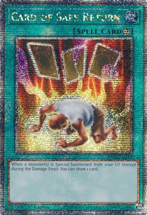 Card of Safe Return (Quarter Century Secret Rare) (RA03-EN114) - Quarter Century Bonanza 1st Edition - Premium Yugioh Single from Konami - Just $2.85! Shop now at Game Crave Tournament Store