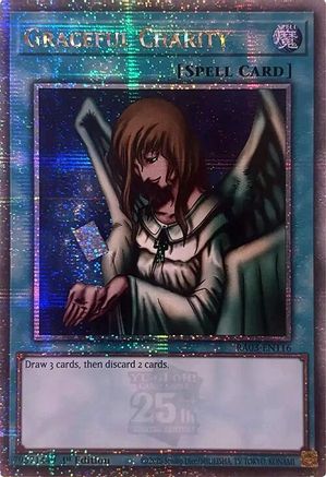 Graceful Charity (Quarter Century Secret Rare) (RA03-EN116) - Quarter Century Bonanza 1st Edition - Premium Yugioh Single from Konami - Just $26.06! Shop now at Game Crave Tournament Store