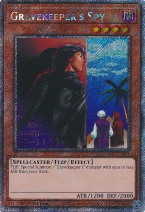 Gravekeeper's Spy (Platinum Secret Rare) (RA03-EN121) - Quarter Century Bonanza 1st Edition - Premium Yugioh Single from Konami - Just $1.40! Shop now at Game Crave Tournament Store