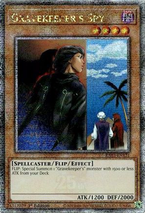 Gravekeeper's Spy (Quarter Century Secret Rare) (RA03-EN121) - Quarter Century Bonanza 1st Edition - Premium Yugioh Single from Konami - Just $15.24! Shop now at Game Crave Tournament Store
