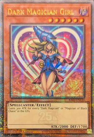 Dark Magician Girl (Quarter Century Secret Rare) (A) (RA03-EN123) - Quarter Century Bonanza 1st Edition - Premium Yugioh Single from Konami - Just $80.46! Shop now at Game Crave Tournament Store