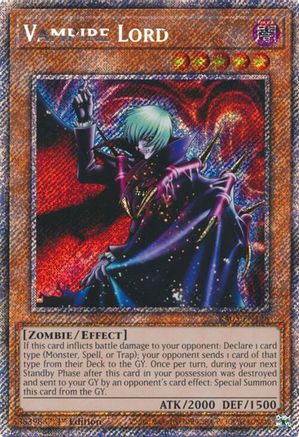 Vampire Lord (Platinum Secret Rare) (RA03-EN128) - Quarter Century Bonanza 1st Edition - Premium Yugioh Single from Konami - Just $0.46! Shop now at Game Crave Tournament Store