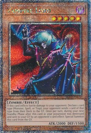 Vampire Lord (Quarter Century Secret Rare) (RA03-EN128) - Quarter Century Bonanza 1st Edition - Premium Yugioh Single from Konami - Just $5.34! Shop now at Game Crave Tournament Store