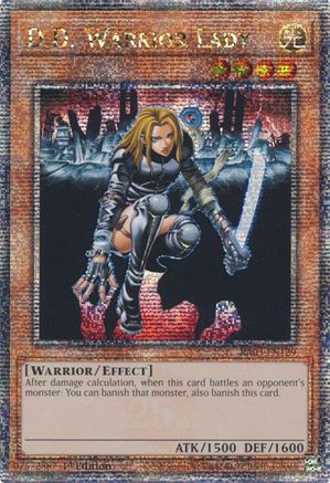 D.D. Warrior Lady (Quarter Century Secret Rare) (RA03-EN129) - Quarter Century Bonanza 1st Edition - Premium Yugioh Single from Konami - Just $11.89! Shop now at Game Crave Tournament Store