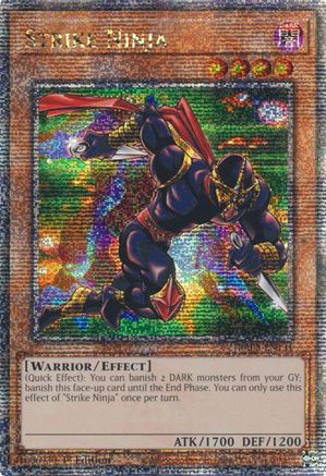 Strike Ninja (Quarter Century Secret Rare) (RA03-EN131) - Quarter Century Bonanza 1st Edition - Premium Yugioh Single from Konami - Just $2.75! Shop now at Game Crave Tournament Store
