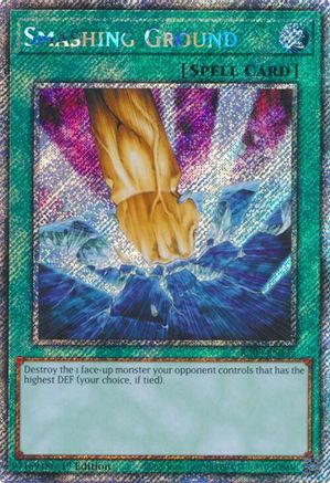 Smashing Ground (Platinum Secret Rare) (RA03-EN135) - Quarter Century Bonanza 1st Edition - Premium Yugioh Single from Konami - Just $1.31! Shop now at Game Crave Tournament Store