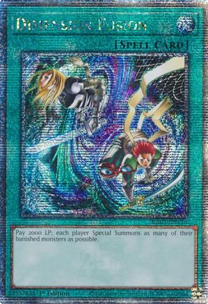 Dimension Fusion (Quarter Century Secret Rare) (RA03-EN136) - Quarter Century Bonanza 1st Edition - Premium Yugioh Single from Konami - Just $11.30! Shop now at Game Crave Tournament Store