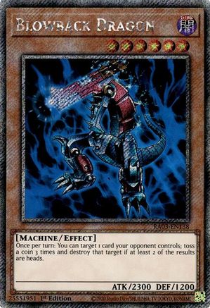 Blowback Dragon (Platinum Secret Rare) (RA03-EN138) - Quarter Century Bonanza 1st Edition - Premium Yugioh Single from Konami - Just $0.35! Shop now at Game Crave Tournament Store