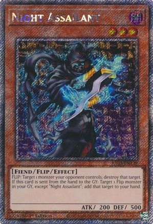 Night Assailant (Platinum Secret Rare) (RA03-EN139) - Quarter Century Bonanza 1st Edition - Premium Yugioh Single from Konami - Just $0.72! Shop now at Game Crave Tournament Store