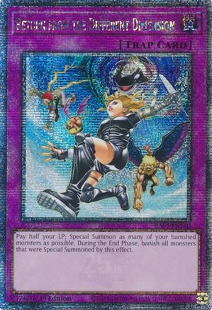 Return from the Different Dimension (Quarter Century Secret Rare) (RA03-EN140) - Quarter Century Bonanza 1st Edition - Premium Yugioh Single from Konami - Just $15.58! Shop now at Game Crave Tournament Store