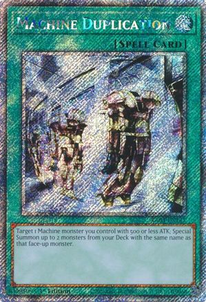 Machine Duplication (Platinum Secret Rare) (RA03-EN145) - Quarter Century Bonanza 1st Edition - Premium Yugioh Single from Konami - Just $0.95! Shop now at Game Crave Tournament Store