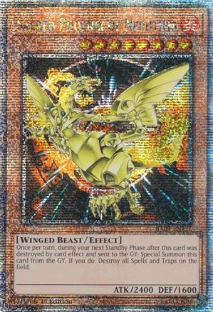 Sacred Phoenix of Nephthys (Quarter Century Secret Rare) (RA03-EN147) - Quarter Century Bonanza 1st Edition - Premium Yugioh Single from Konami - Just $2.97! Shop now at Game Crave Tournament Store