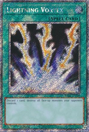 Lightning Vortex (Platinum Secret Rare) (RA03-EN148) - Quarter Century Bonanza 1st Edition - Premium Yugioh Single from Konami - Just $2.34! Shop now at Game Crave Tournament Store