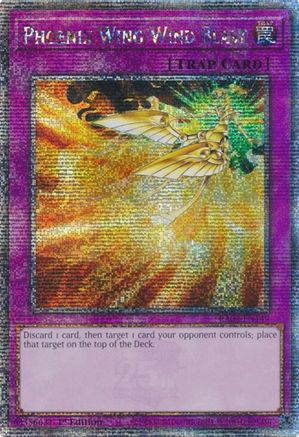 Phoenix Wing Wind Blast (Quarter Century Secret Rare) (RA03-EN149) - Quarter Century Bonanza 1st Edition - Premium Yugioh Single from Konami - Just $14.22! Shop now at Game Crave Tournament Store