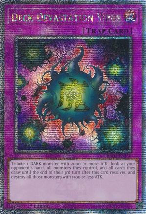 Deck Devastation Virus (Quarter Century Secret Rare) (RA03-EN150) - Quarter Century Bonanza 1st Edition - Premium Yugioh Single from Konami - Just $25.79! Shop now at Game Crave Tournament Store