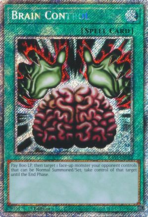 Brain Control (Platinum Secret Rare) (RA03-EN154) - Quarter Century Bonanza 1st Edition - Premium Yugioh Single from Konami - Just $2.18! Shop now at Game Crave Tournament Store