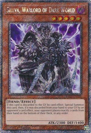 Sillva, Warlord of Dark World (Platinum Secret Rare) (RA03-EN158) - Quarter Century Bonanza 1st Edition - Premium Yugioh Single from Konami - Just $0.44! Shop now at Game Crave Tournament Store