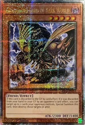 Goldd, Wu-Lord of Dark World (Quarter Century Secret Rare) (RA03-EN159) - Quarter Century Bonanza 1st Edition - Premium Yugioh Single from Konami - Just $2.12! Shop now at Game Crave Tournament Store