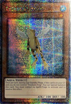 Treeborn Frog (Quarter Century Secret Rare) (RA03-EN161) - Quarter Century Bonanza 1st Edition - Premium Yugioh Single from Konami - Just $16.33! Shop now at Game Crave Tournament Store
