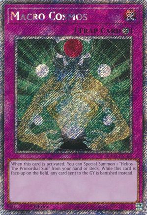 Macro Cosmos (Platinum Secret Rare) (RA03-EN164) - Quarter Century Bonanza 1st Edition - Premium Yugioh Single from Konami - Just $0.49! Shop now at Game Crave Tournament Store