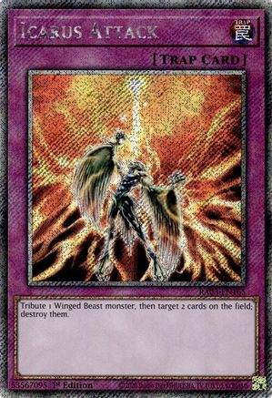 Icarus Attack (Platinum Secret Rare) (RA03-EN165) - Quarter Century Bonanza 1st Edition - Premium Yugioh Single from Konami - Just $1.17! Shop now at Game Crave Tournament Store