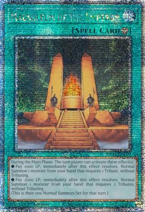 Mausoleum of the Emperor (Quarter Century Secret Rare) (RA03-EN167) - Quarter Century Bonanza 1st Edition - Premium Yugioh Single from Konami - Just $2.24! Shop now at Game Crave Tournament Store