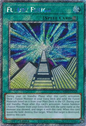 Future Fusion (Platinum Secret Rare) (RA03-EN168) - Quarter Century Bonanza 1st Edition - Premium Yugioh Single from Konami - Just $0.61! Shop now at Game Crave Tournament Store