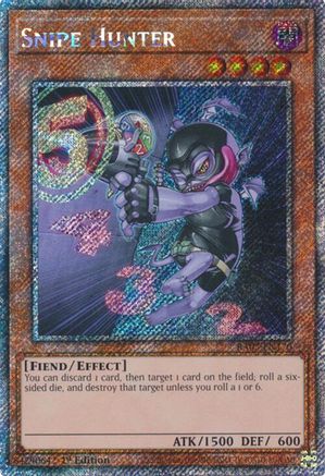 Snipe Hunter (Platinum Secret Rare) (RA03-EN170) - Quarter Century Bonanza 1st Edition - Premium Yugioh Single from Konami - Just $0.28! Shop now at Game Crave Tournament Store