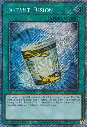 Instant Fusion (Platinum Secret Rare) (RA03-EN171) - Quarter Century Bonanza 1st Edition - Premium Yugioh Single from Konami - Just $1.07! Shop now at Game Crave Tournament Store