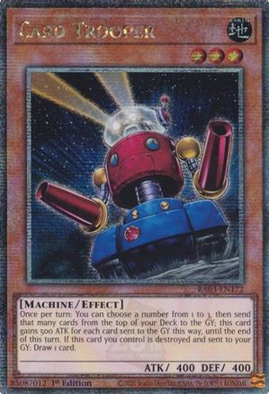 Card Trooper (Quarter Century Secret Rare) (RA03-EN172) - Quarter Century Bonanza 1st Edition - Premium Yugioh Single from Konami - Just $11.06! Shop now at Game Crave Tournament Store