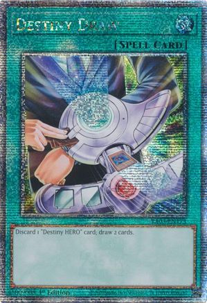 Destiny Draw (Quarter Century Secret Rare) (RA03-EN173) - Quarter Century Bonanza 1st Edition - Premium Yugioh Single from Konami - Just $3.34! Shop now at Game Crave Tournament Store