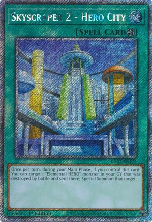 Skyscraper 2 - Hero City (Platinum Secret Rare) (RA03-EN175) - Quarter Century Bonanza 1st Edition - Premium Yugioh Single from Konami - Just $0.26! Shop now at Game Crave Tournament Store
