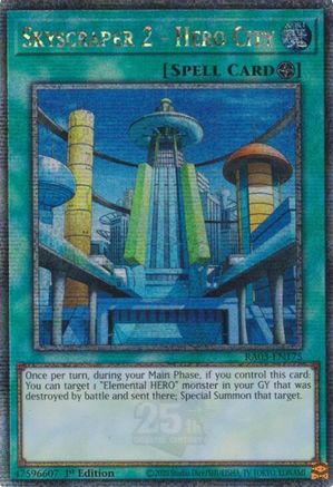 Skyscraper 2 - Hero City (Quarter Century Secret Rare) (RA03-EN175) - Quarter Century Bonanza 1st Edition - Premium Yugioh Single from Konami - Just $1.98! Shop now at Game Crave Tournament Store