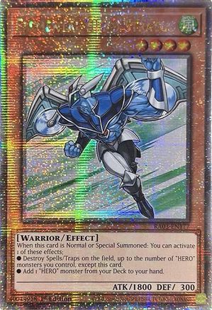 Elemental HERO Stratos (Quarter Century Secret Rare) (RA03-EN177) - Quarter Century Bonanza 1st Edition - Premium Yugioh Single from Konami - Just $55.86! Shop now at Game Crave Tournament Store