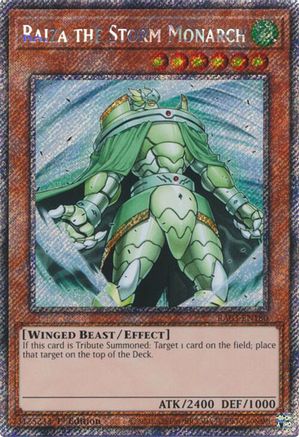Raiza the Storm Monarch (Platinum Secret Rare) (RA03-EN180) - Quarter Century Bonanza 1st Edition - Premium Yugioh Single from Konami - Just $1.22! Shop now at Game Crave Tournament Store