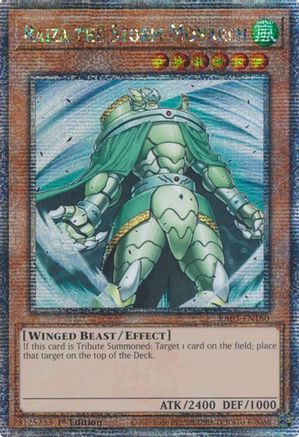 Raiza the Storm Monarch (Quarter Century Secret Rare) (RA03-EN180) - Quarter Century Bonanza 1st Edition - Premium Yugioh Single from Konami - Just $13.45! Shop now at Game Crave Tournament Store