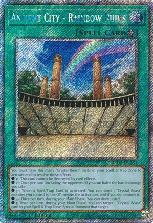 Ancient City - Rainbow Ruins (Platinum Secret Rare) (RA03-EN181) - Quarter Century Bonanza 1st Edition - Premium Yugioh Single from Konami - Just $0.25! Shop now at Game Crave Tournament Store